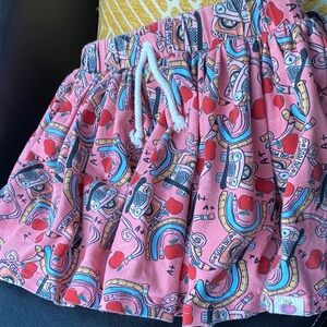 Cheeky Plum Pink School Print Skort